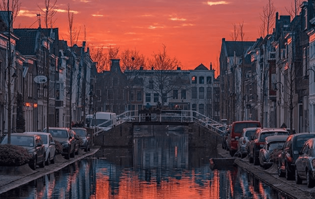 Gouda in de avond genieten van