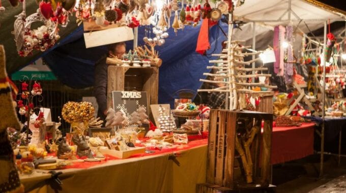 Winterfair kerstmarkt Gouda bij Kaarslicht Kaarsjesavond 2017