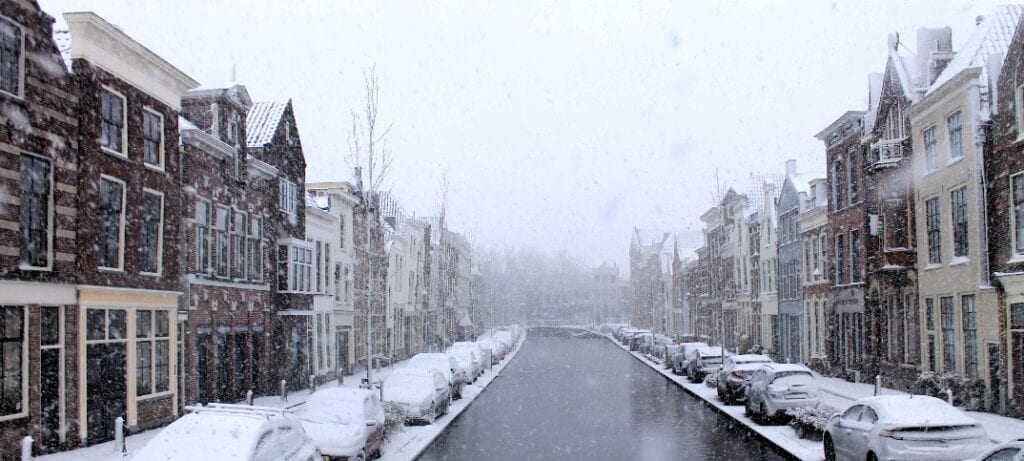 Gouda in de sneeuw