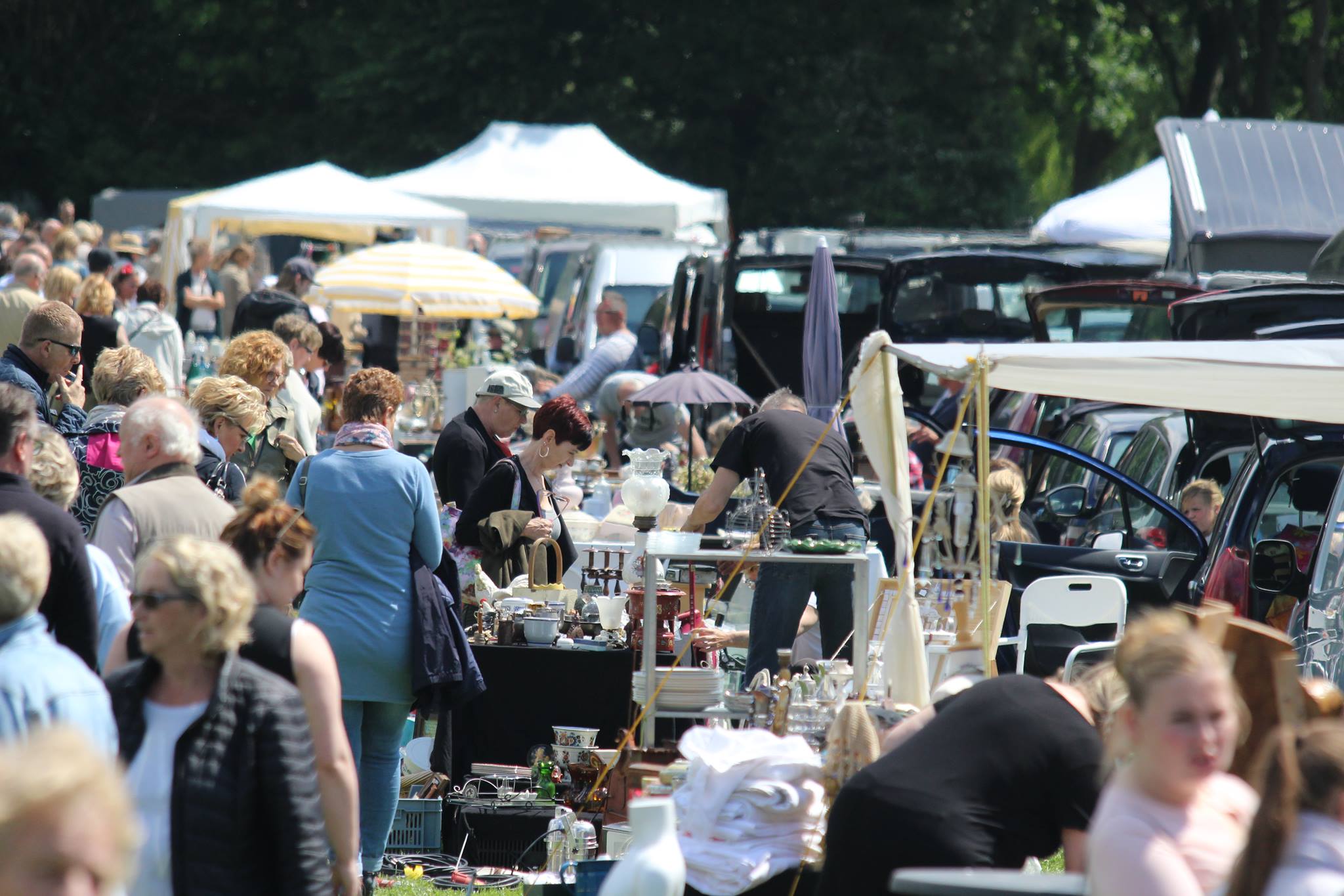Brocantemarkt Klein Frankrijk op Recreatieoord Binnenmaas