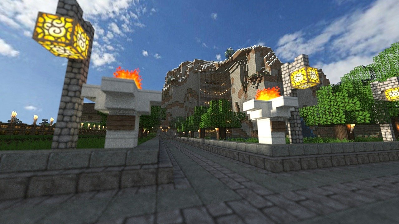 Bibliotheek Hoeksche Waard juni 2020 - Kasteel Minecraft (Marc Stevens, Pixabay)
