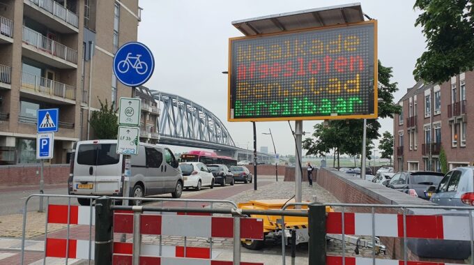 waalkade afgesloten