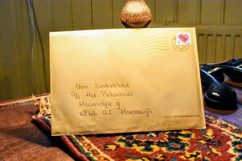 de eerste brief van Sinterklaas is al binnen. Foto indebuurt Randmeren
