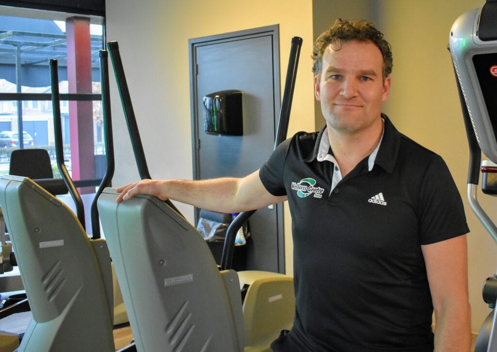 Timon Gakes van sportschool Wellness Centre Putten. Foto indebuurt Randmeren