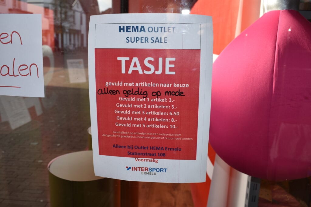 HEMA Ermelo heeft outlet
