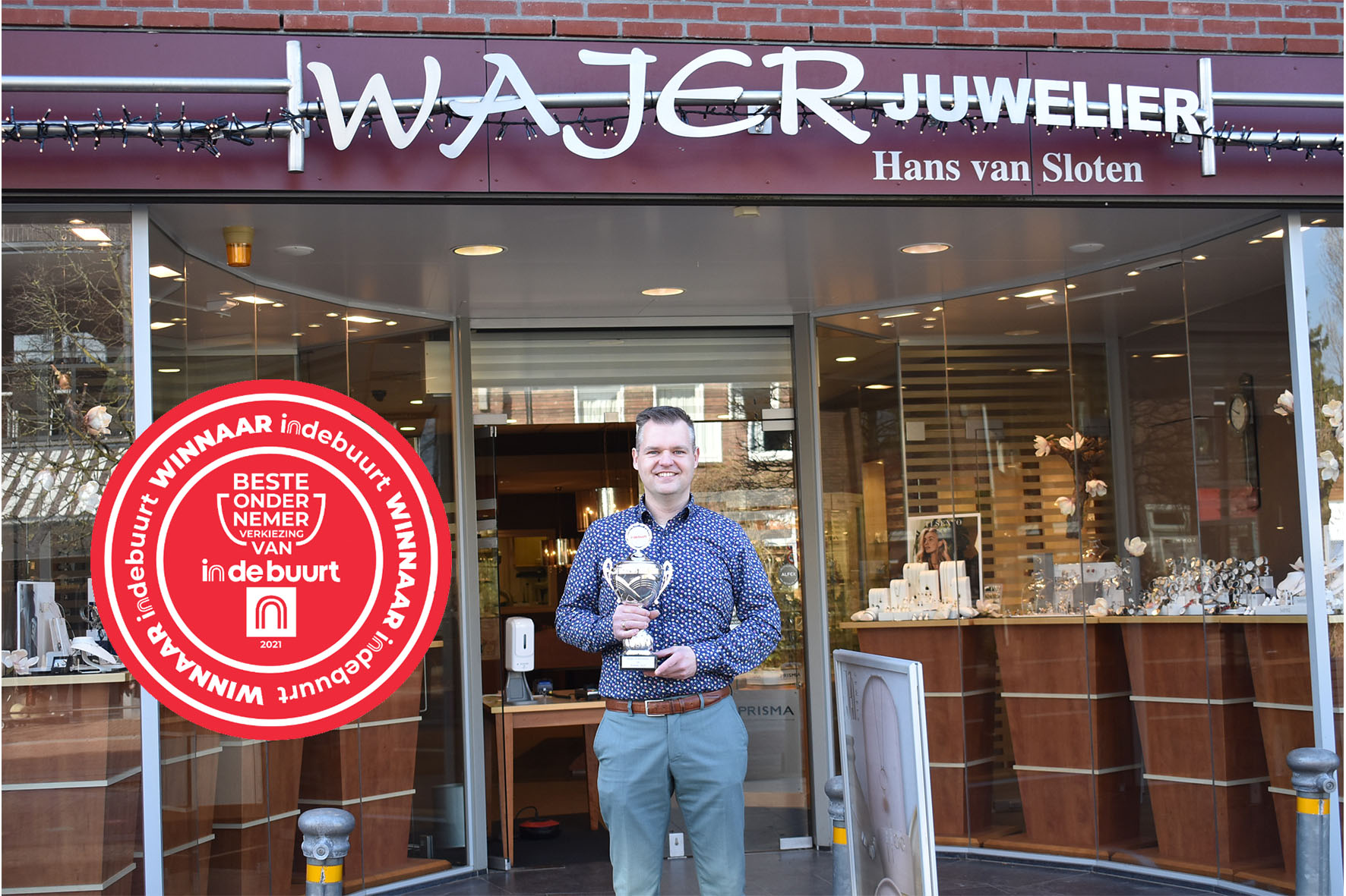 beste ondernemer ermelo indebuurt 2021 hans van sloten wajer juwelier