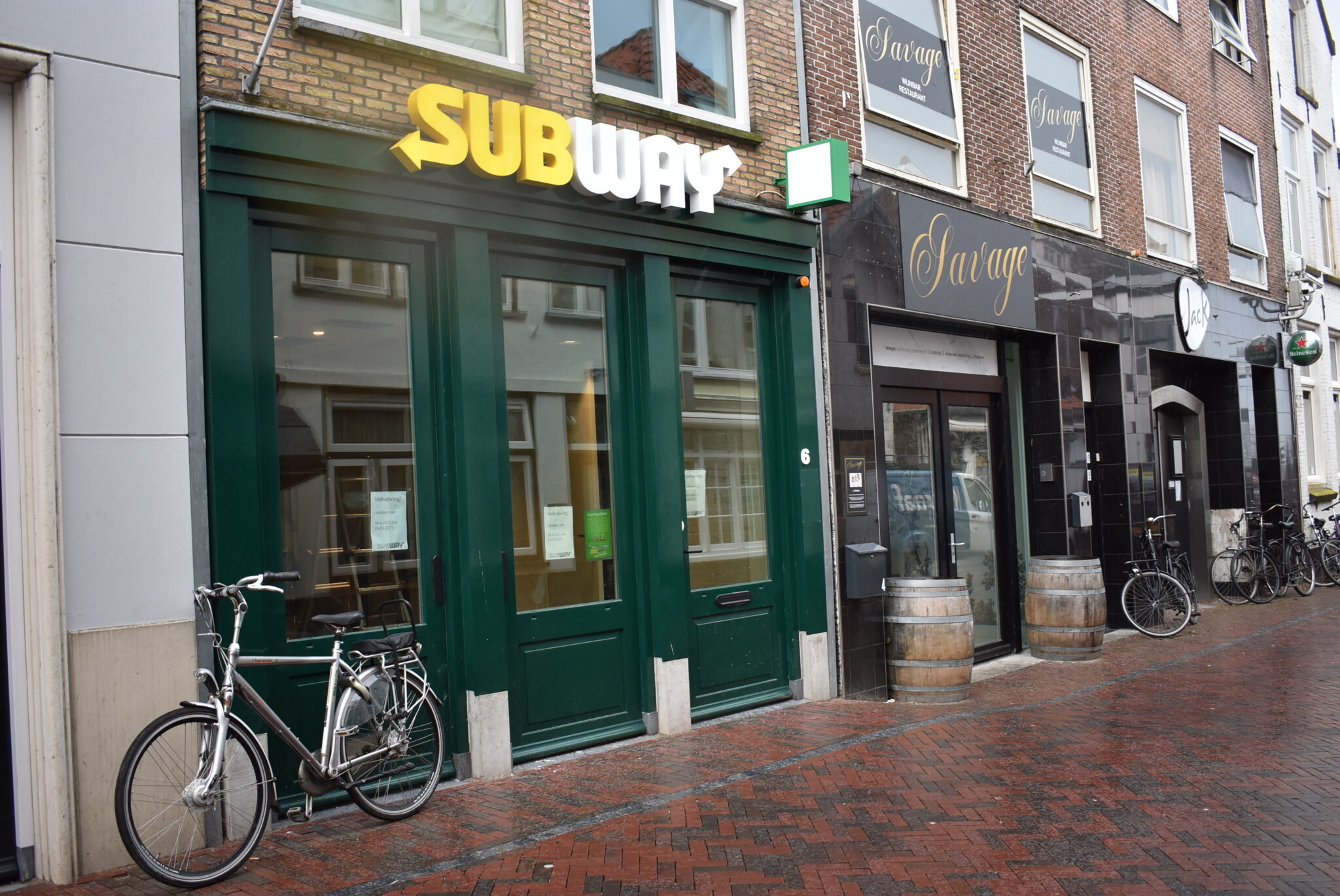 Subway tijdelijk dicht verbouwen gesloten