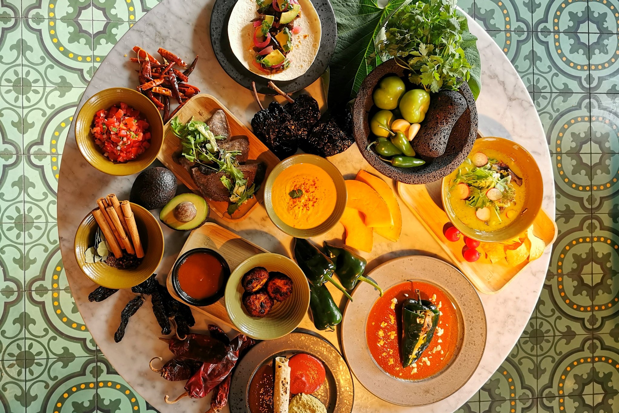 Vegan Mexican Table Popocatepetl