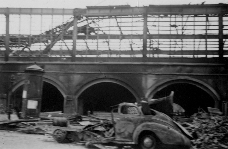 Station Hofplein na het Bombardement - Stadsarchief