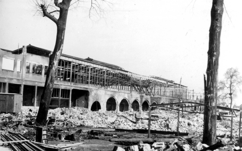 Station Hofplein na bombardement - Stadsarchief