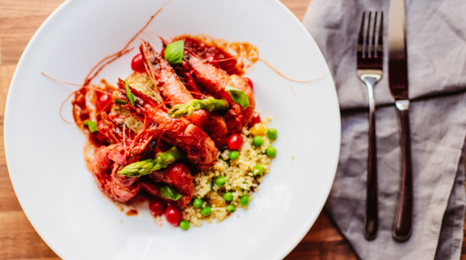 garnalen met risotto kanen rotterdam