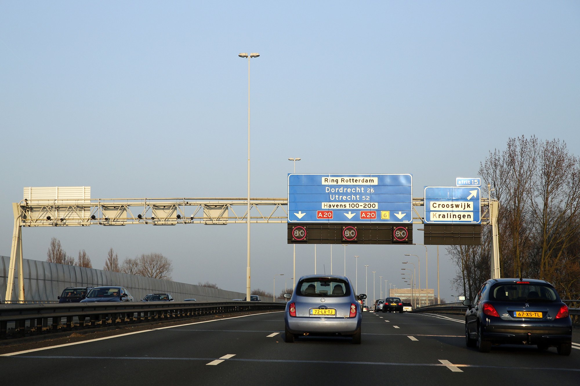 Let op: deze data is er verkeershinder bij knooppunt Kleinpolderplein