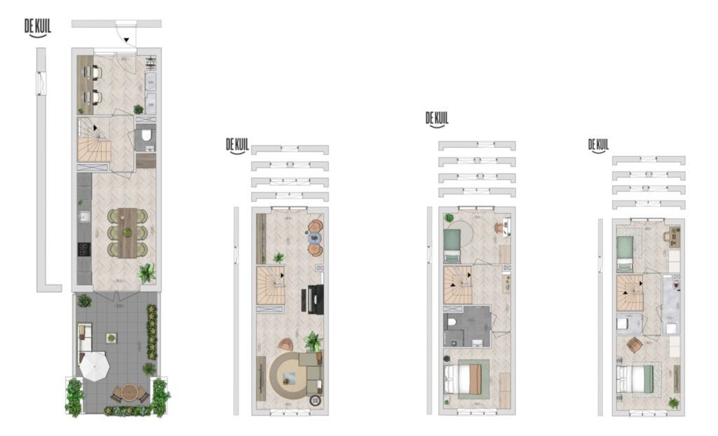 Plattegrond Stadswoning De Kuil