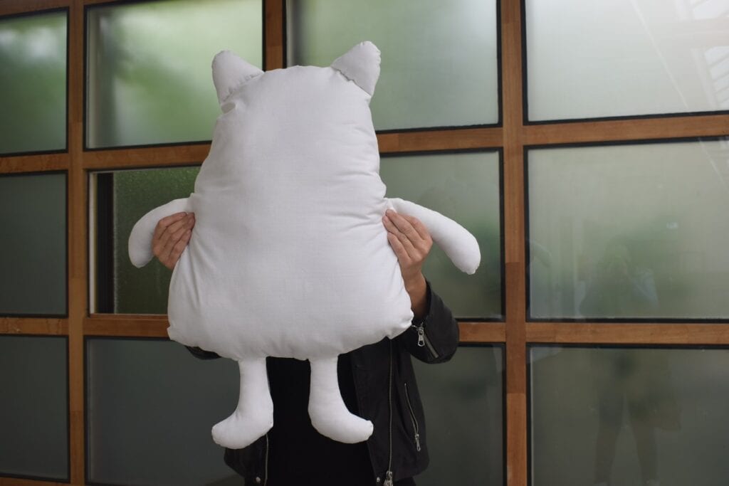 Blanke knuffel