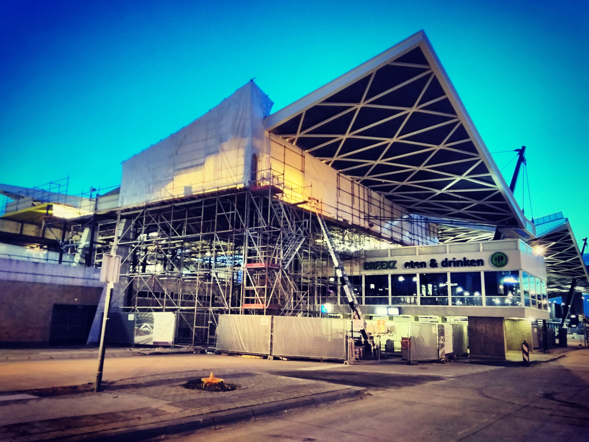 Station Tilburg dak verbouwen