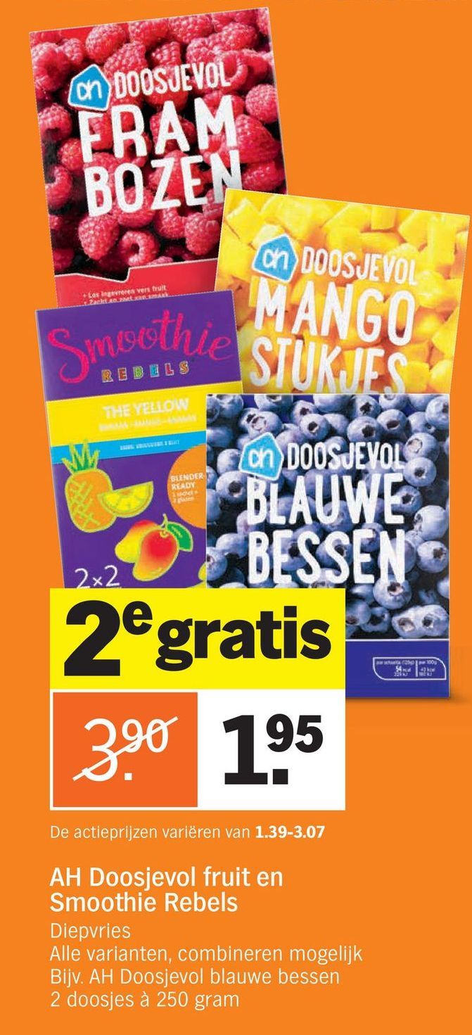 Ah Doosjevol Fruit En Smoothie Rebels Indebuurt Tilburg