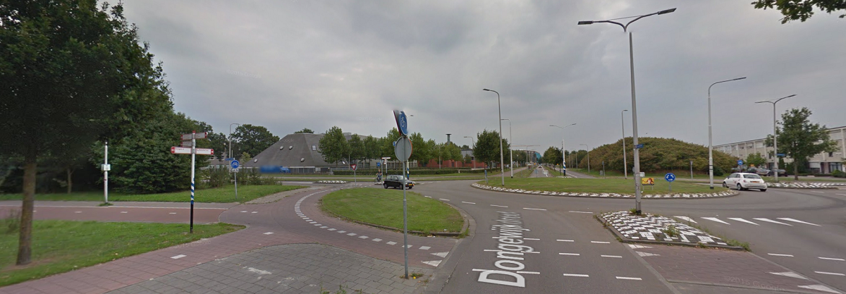 Rotonde bij Beatrix College Tilburg
