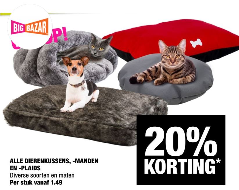 big bazar dieren aanbieding
