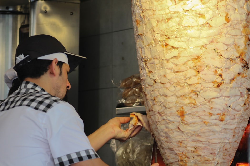 Kebab fastfood snelle hap op Utrecht Centraal