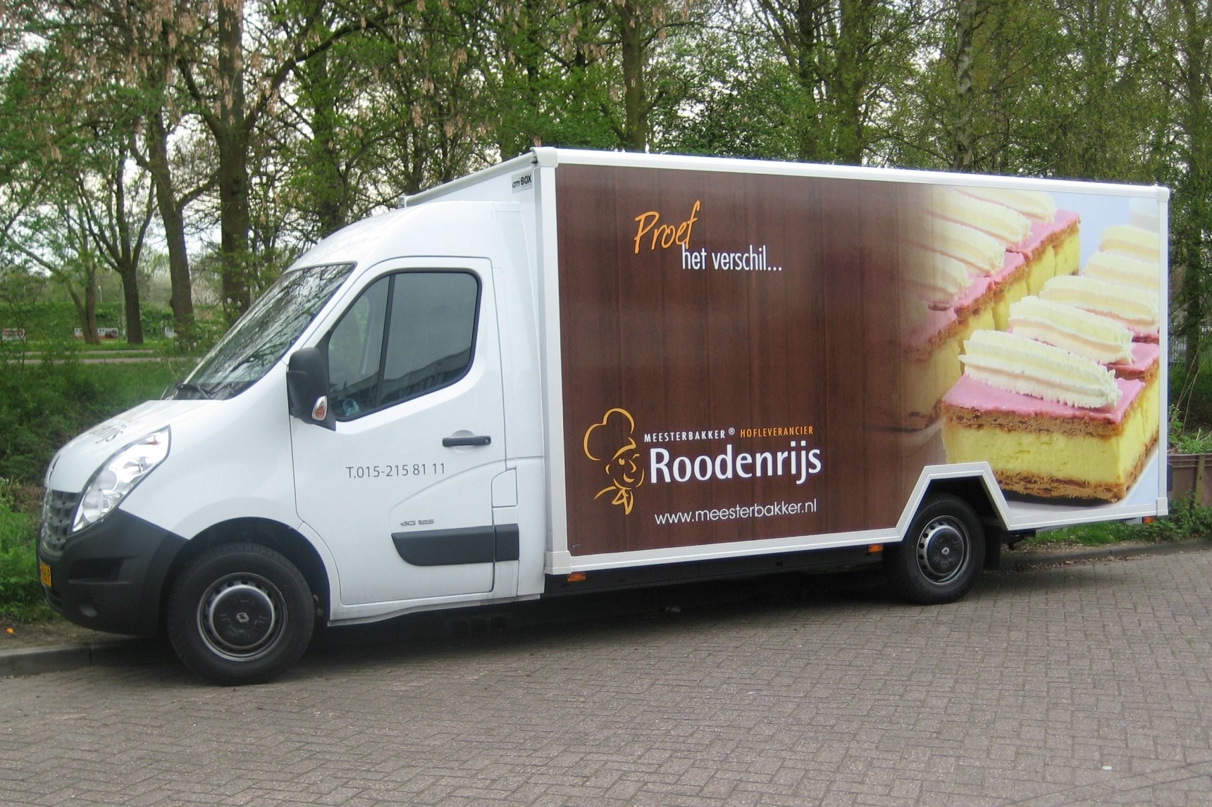 Meesterbakker Roodenrijs bezorgauto