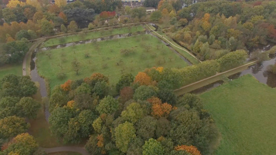 Brediuspark van boven Woerden