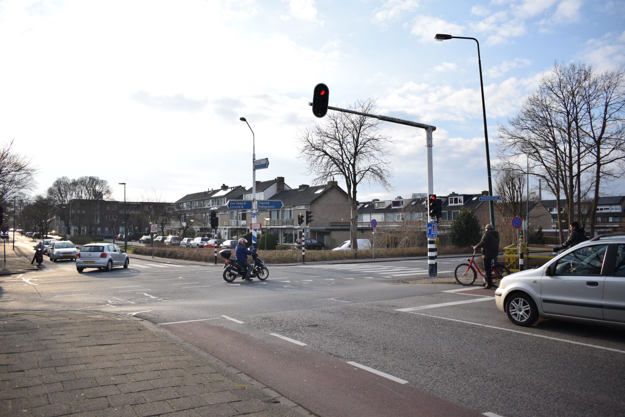 Boerendijk Chrystantstraat kruispunt Bouwapp Woerden vervanging verkeerslichten