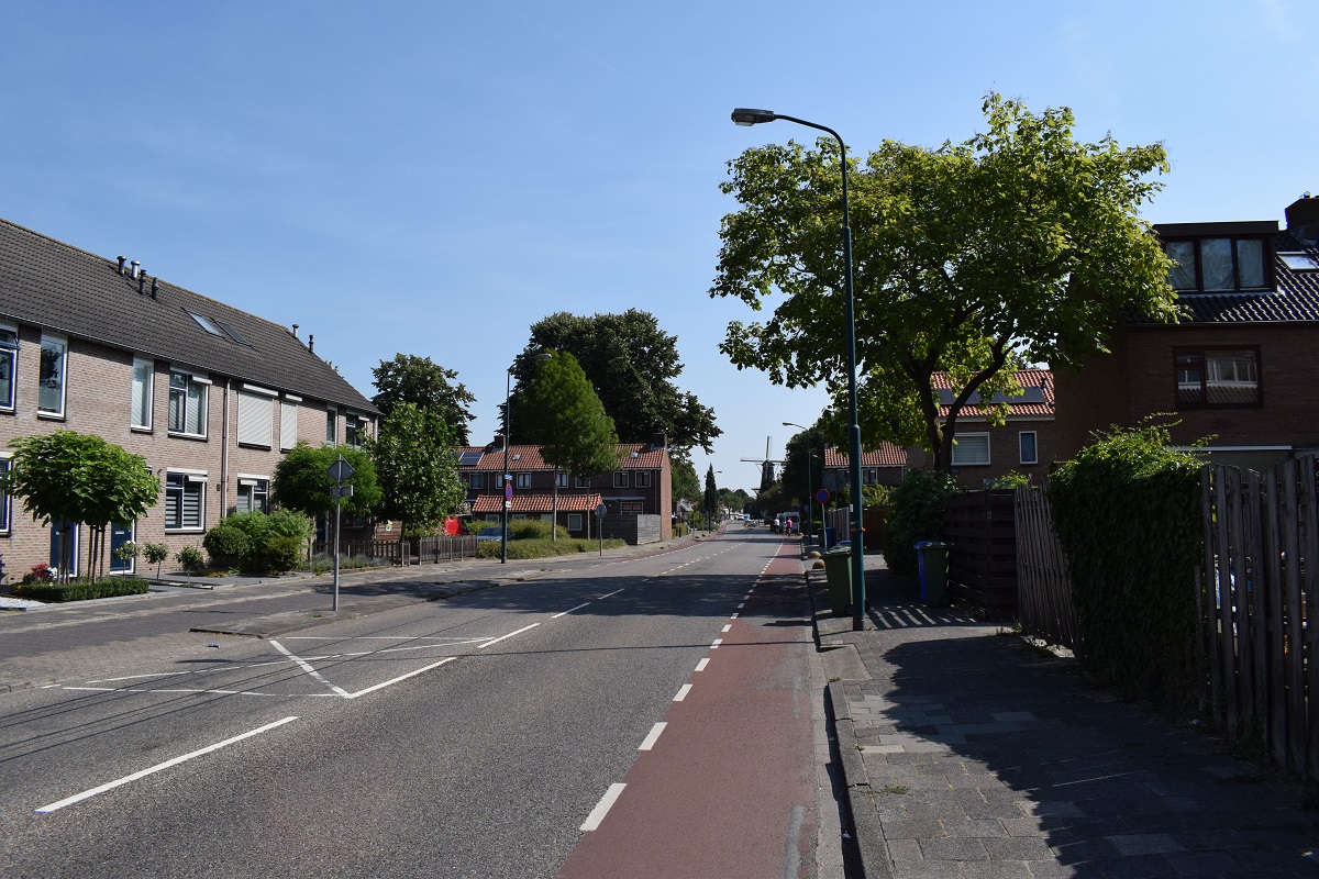 Chrysantstraat Woerden leeg geen verkeer