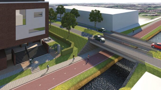 Impressie ongelijkvloerse kruising Woerden
