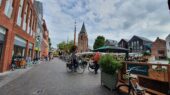 Markt in de Woerden kerkplein