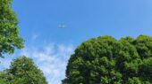 Vliegtuig boven Woerden