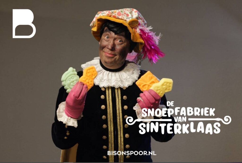 Ontmoet Sinterklaas en piet in De Snoepfabriek, in Winkelcentrum Bisonspoor Maarssen dichtbij Utrecht