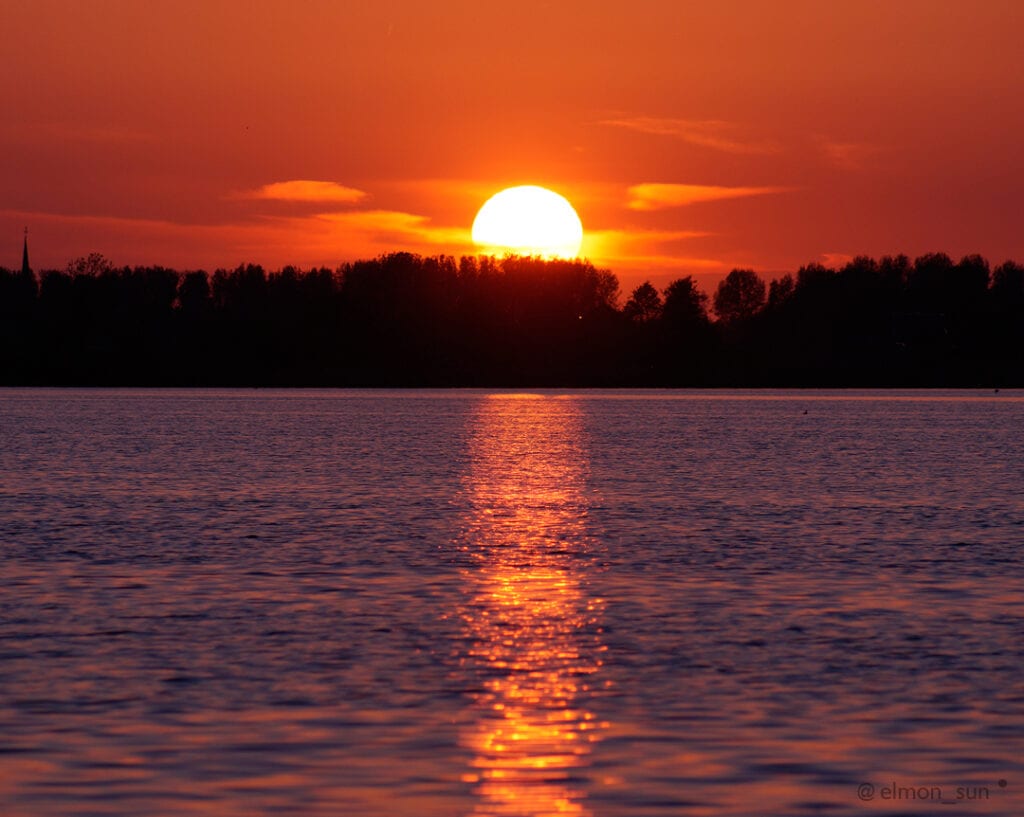 Zonsondergang Noord Aa