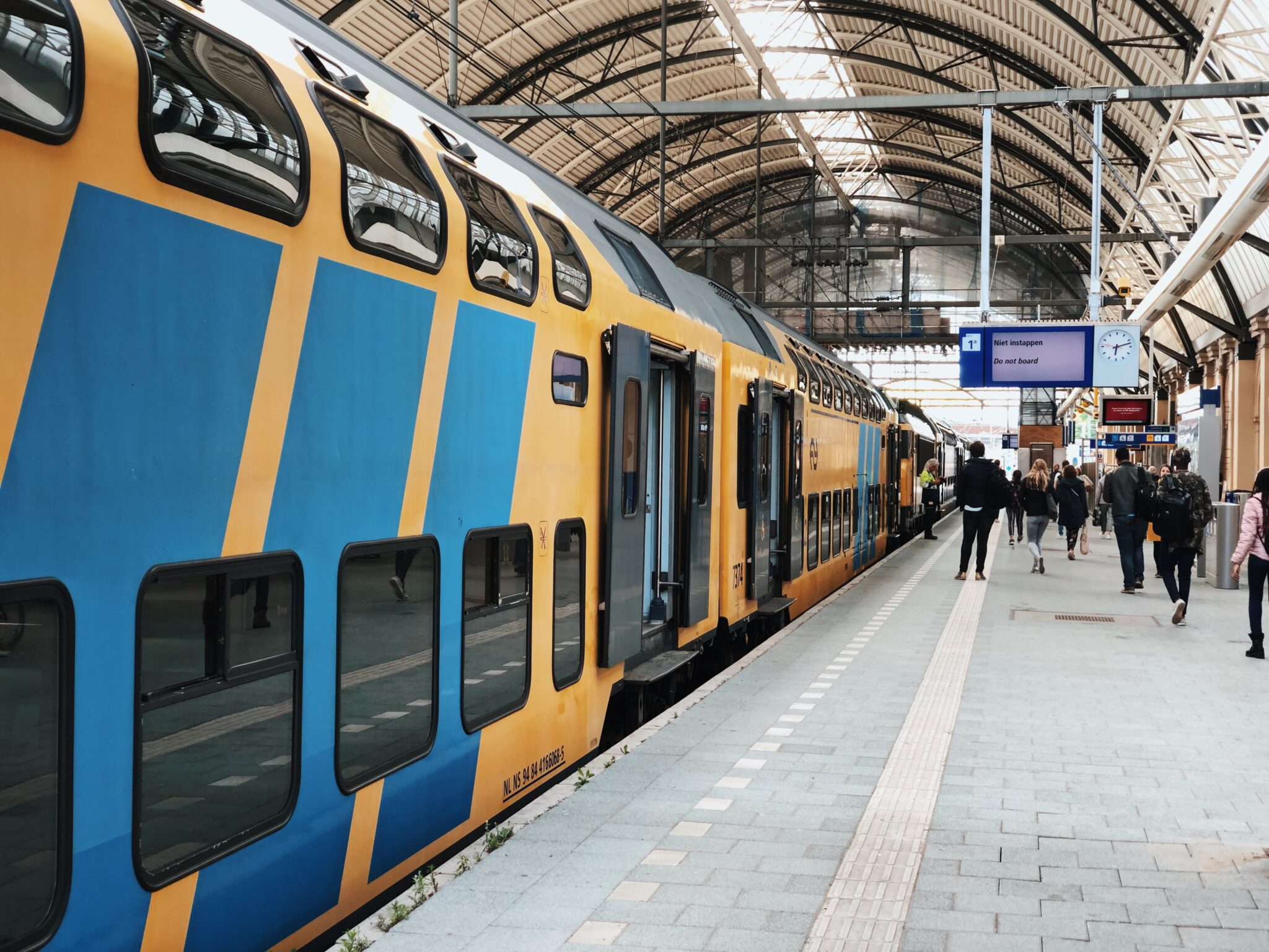 Mondkapjes in trein