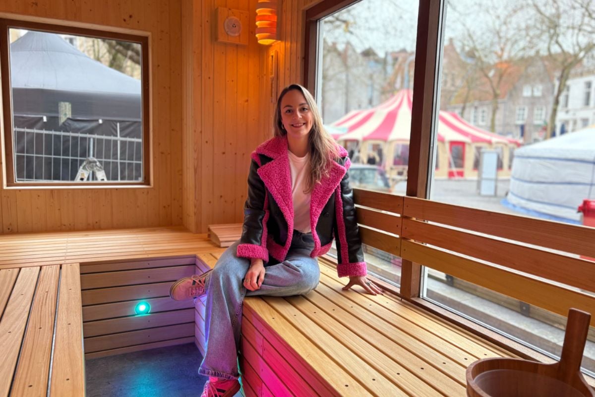 Midden in hartje Zwolle kun je in de sauna van Linda: ‘Ik krijg zoveel leuke reacties’