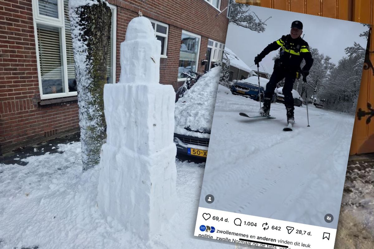 Van Peperbus van sneeuw tot politie op ski’s: 6 x sneeuwpret in Zwolle